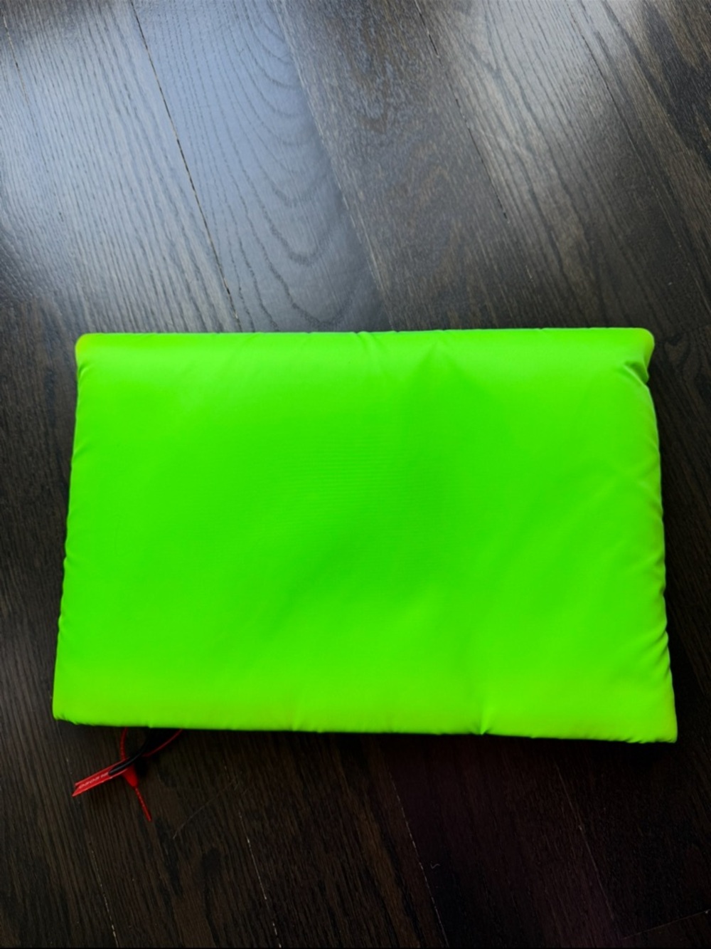 Prada Neon Lime Nylon Chain Clutch Crossbody Bag Limited Color - Picture 3 of 10